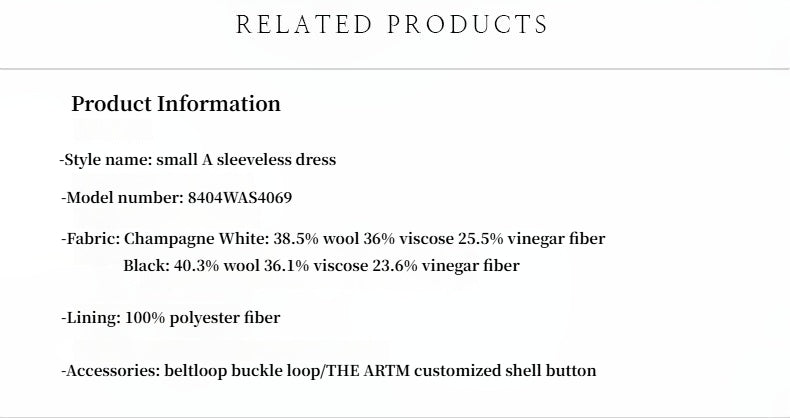Fireladyfur Women's Imported Acetate Wool A-Line Dress"Corridor Stride"