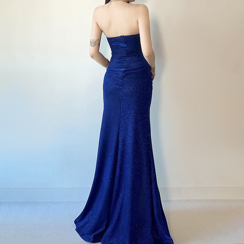 Summer New Style Fashionable Slim-fit Sparkly Tube Dress