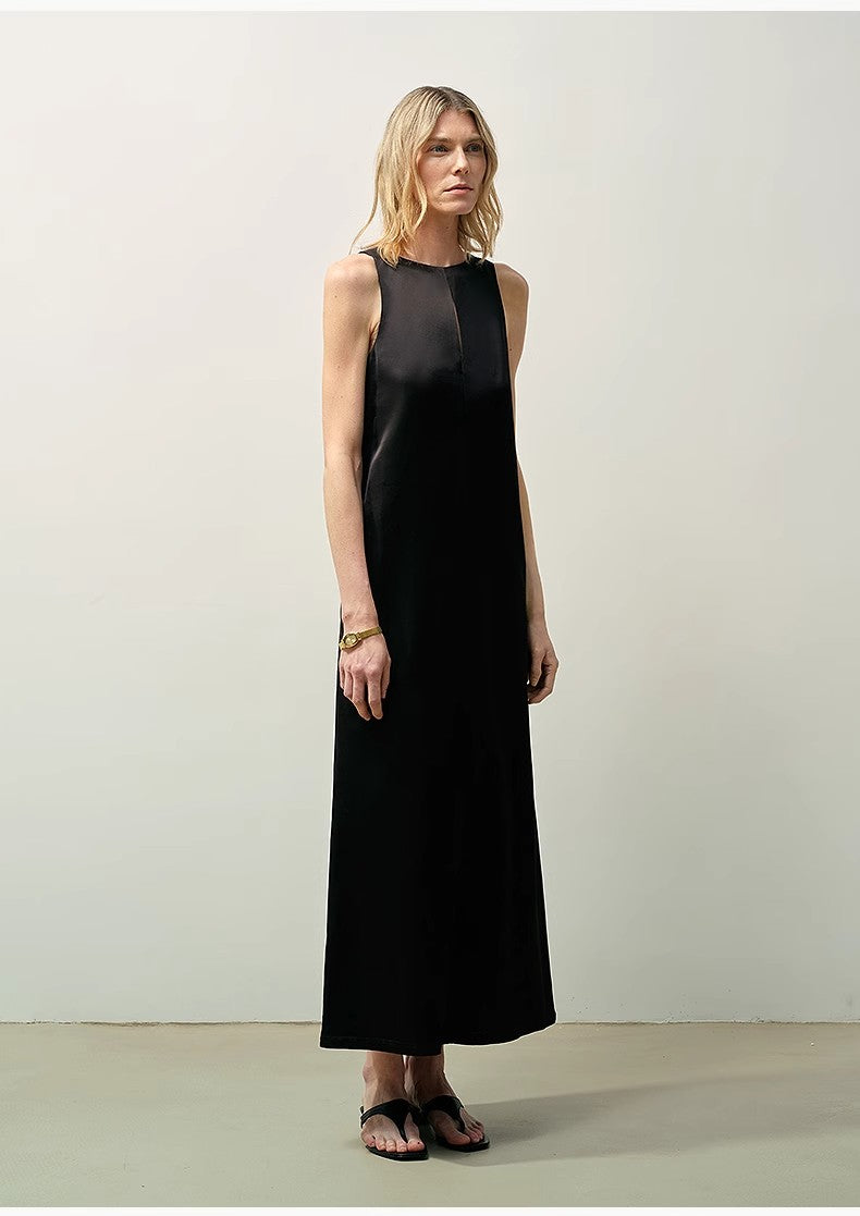 Fireladyfur Women's Imported Acetate Wool A-Line Dress"Corridor Stride"